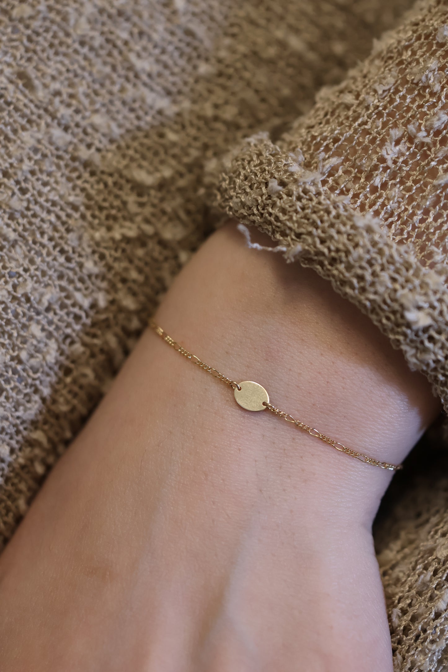 Personalisierte Armkette mit Gravur