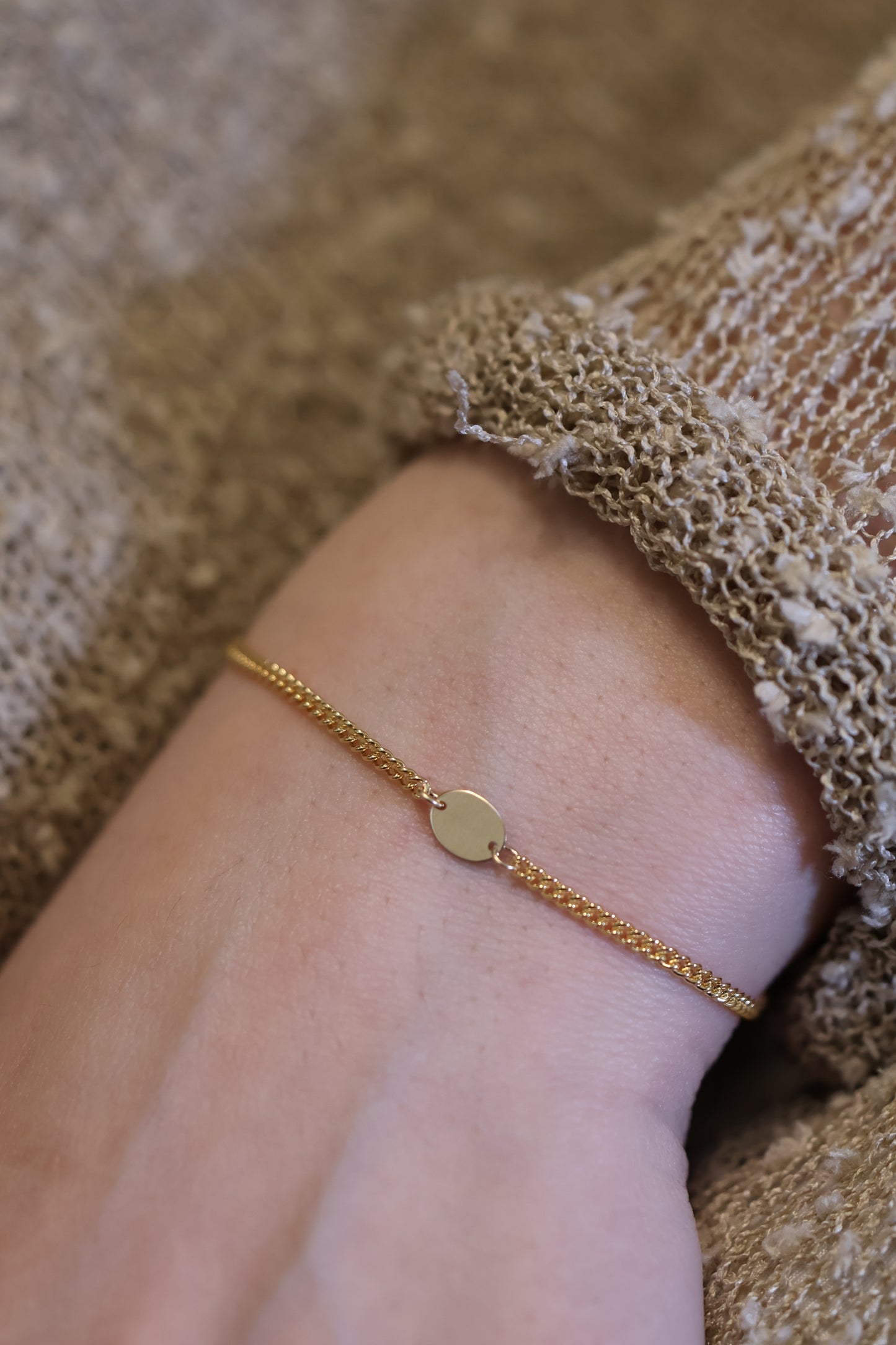 Personalisierte Armkette mit Gravur