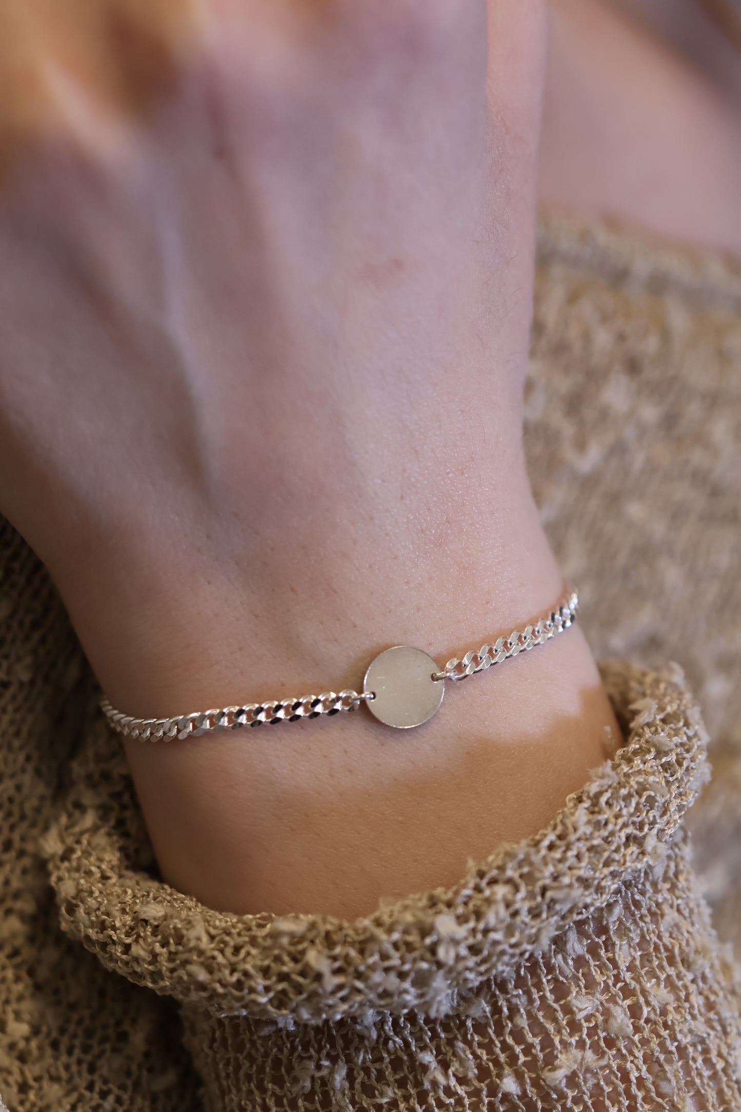 Personalisierte Armkette mit Gravur