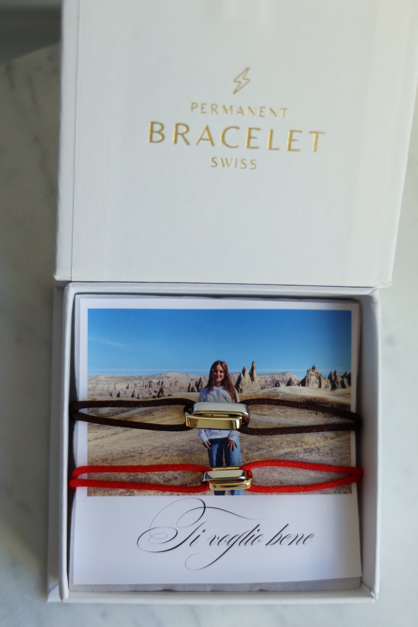 Interlocked Bracelet Set 1x mit Charm BOLD (gross) & 1x mit Charm FINE (klein)