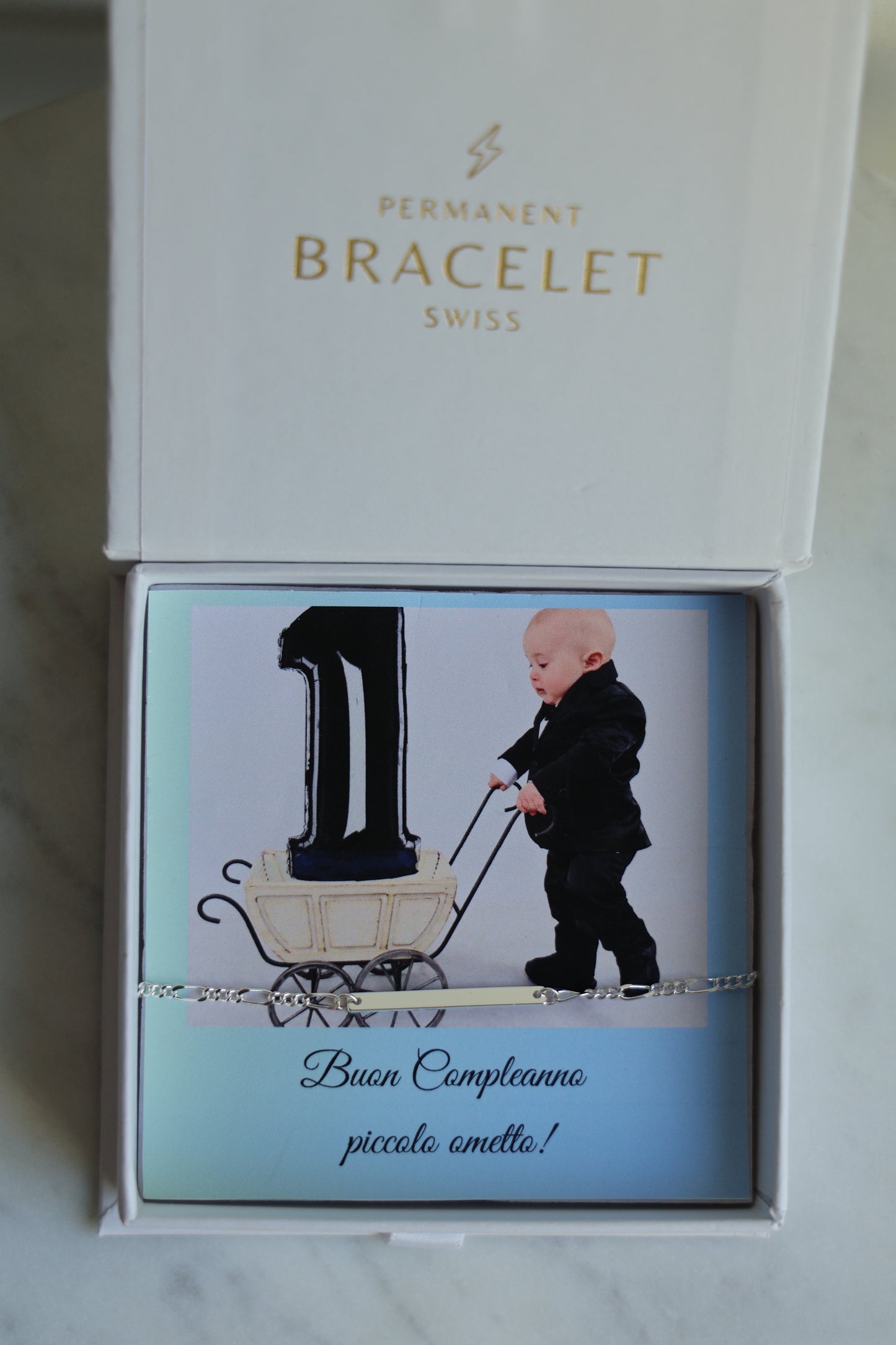 Personalisierte Kinder Armkette mit Gravur