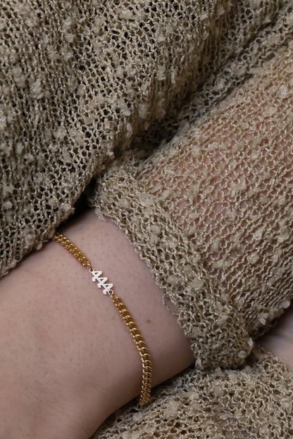 Personalisierte Armkette mit Angel Numbers