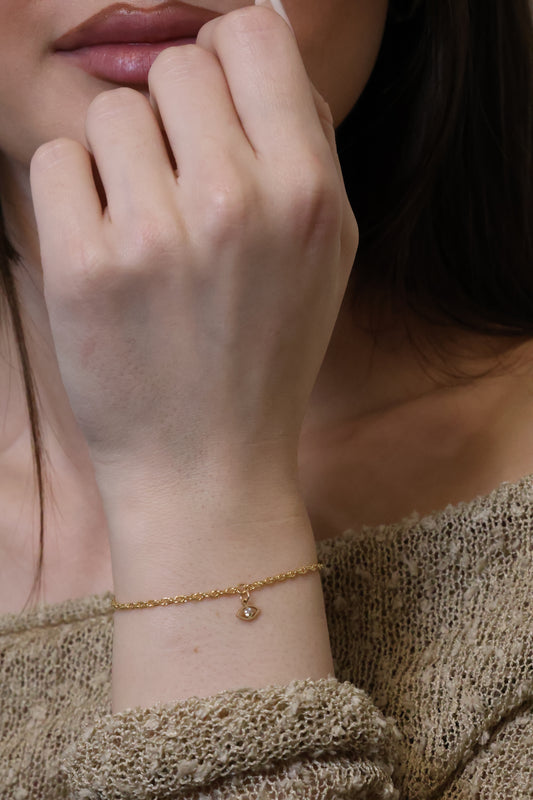 Personalisierte Armkette mit Nazar Auge Anhänger