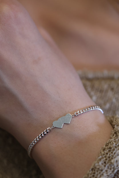 Personalisierte Armkette mit Gravur