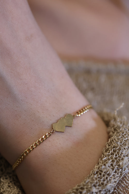 Personalisierte Armkette mit Gravur