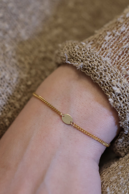 Personalisierte Armkette mit Gravur