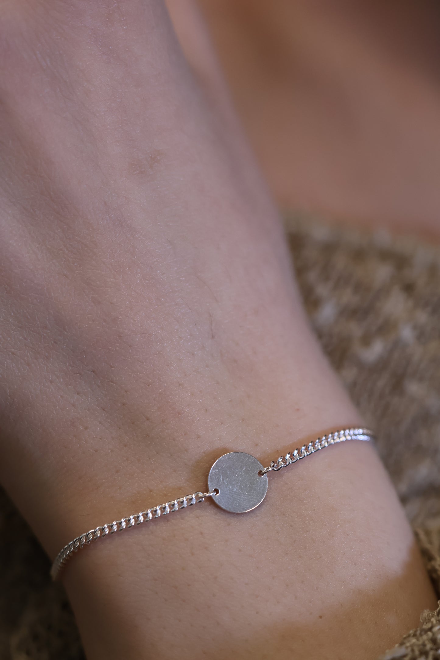 Personalisierte Armkette mit Gravur