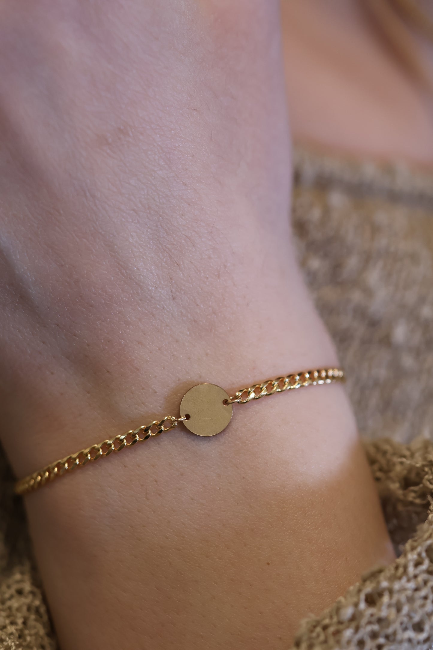 Personalisierte Armkette mit Gravur