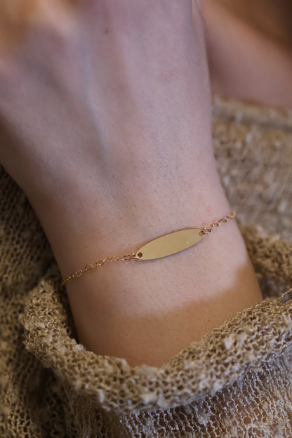 Personalisierte Armkette mit Gravur