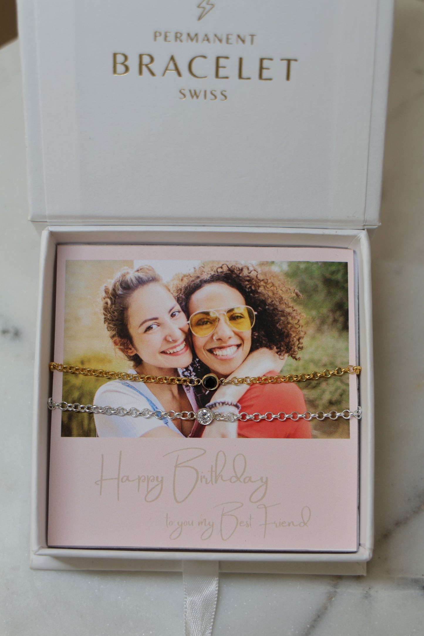 Personalisiertes Bracelet Set mit Monatsstein