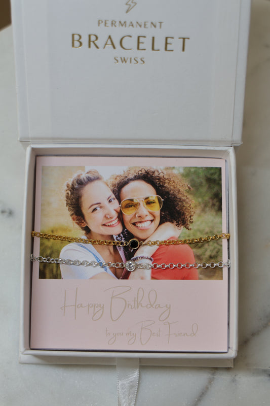 Personalisiertes Bracelet Set mit Monatsstein