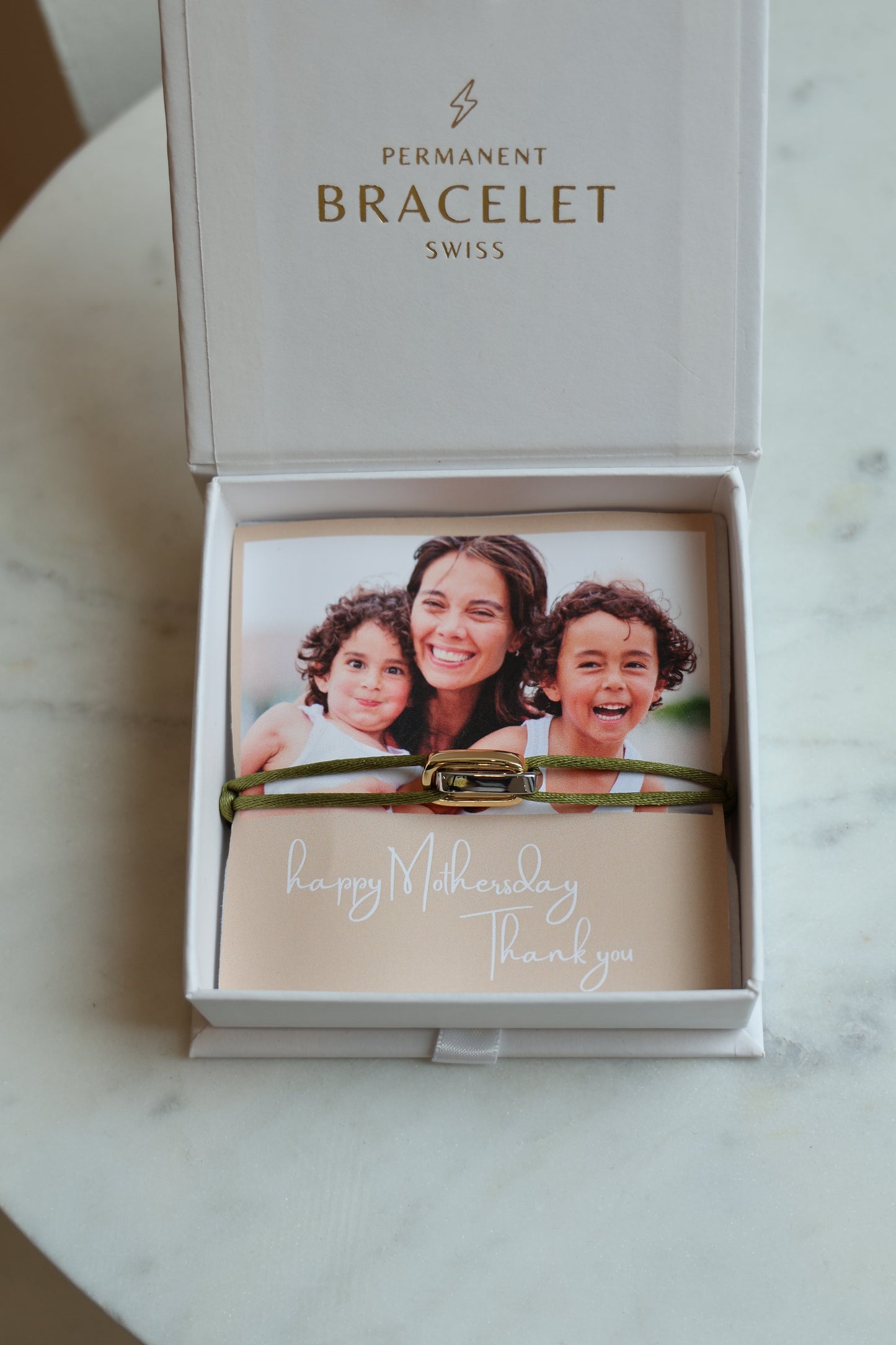 Interlocked Bracelet mit Charm BOLD (gross)