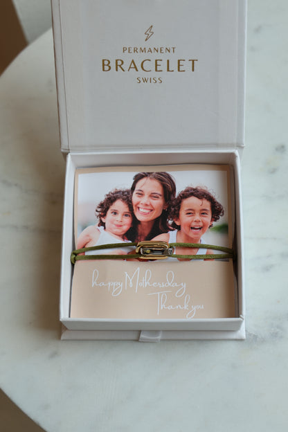 Interlocked Bracelet mit Charm BOLD (gross)