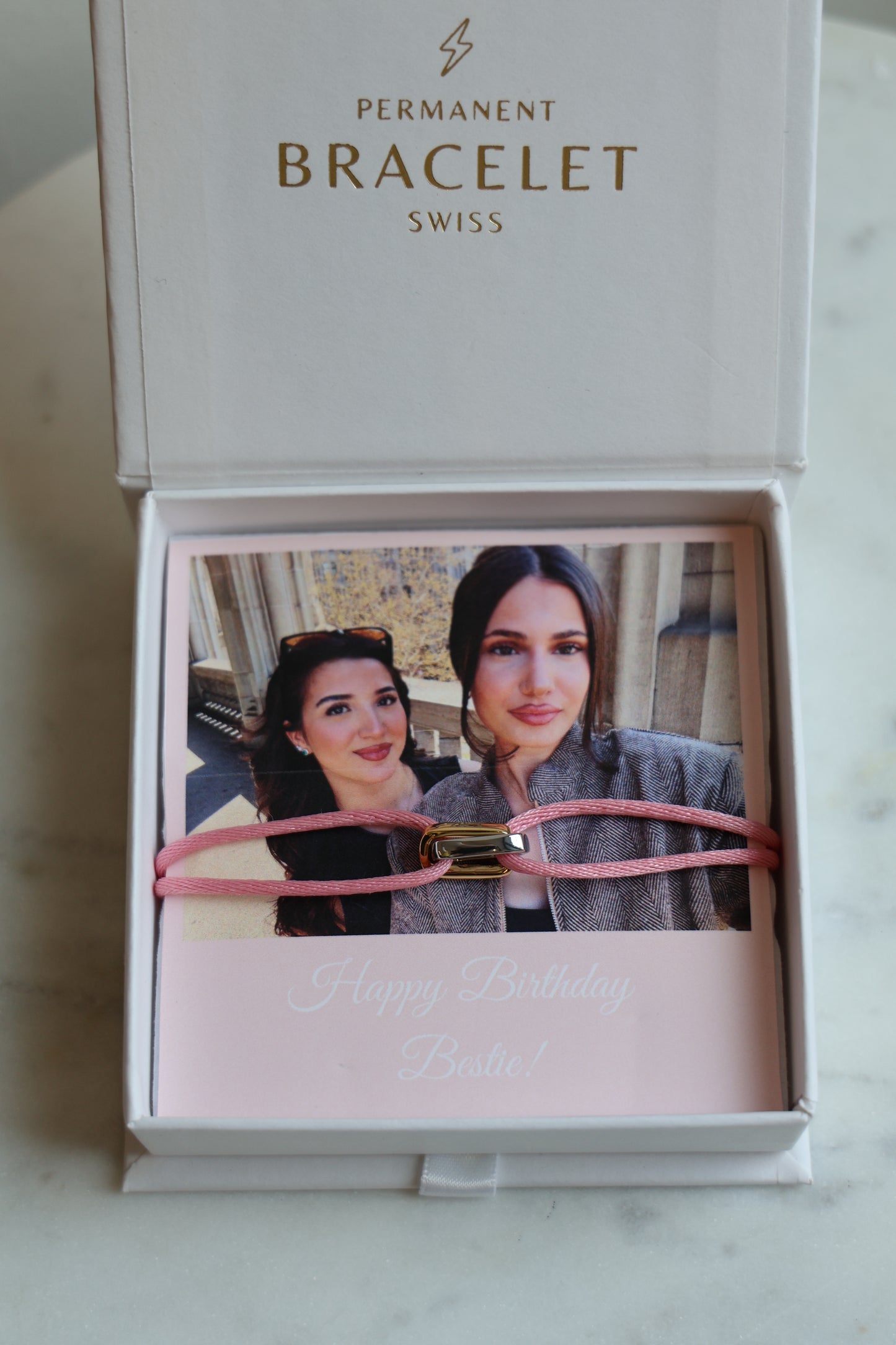 Interlocked Bracelet mit Charm FINE (klein)