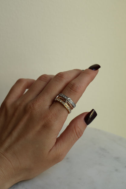 Connected Ring Gold, Silber & Rosegold