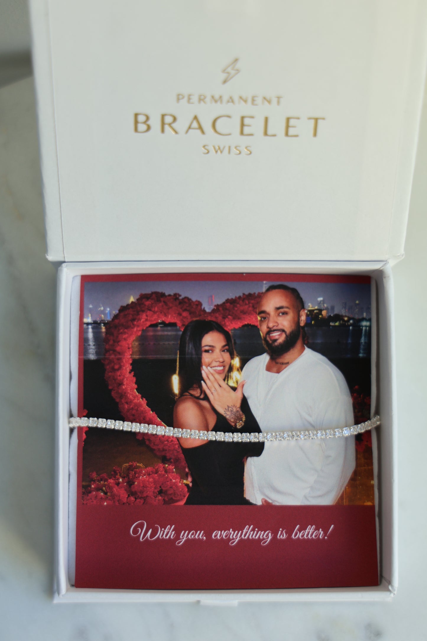 Personalisierte Tennis Armkette