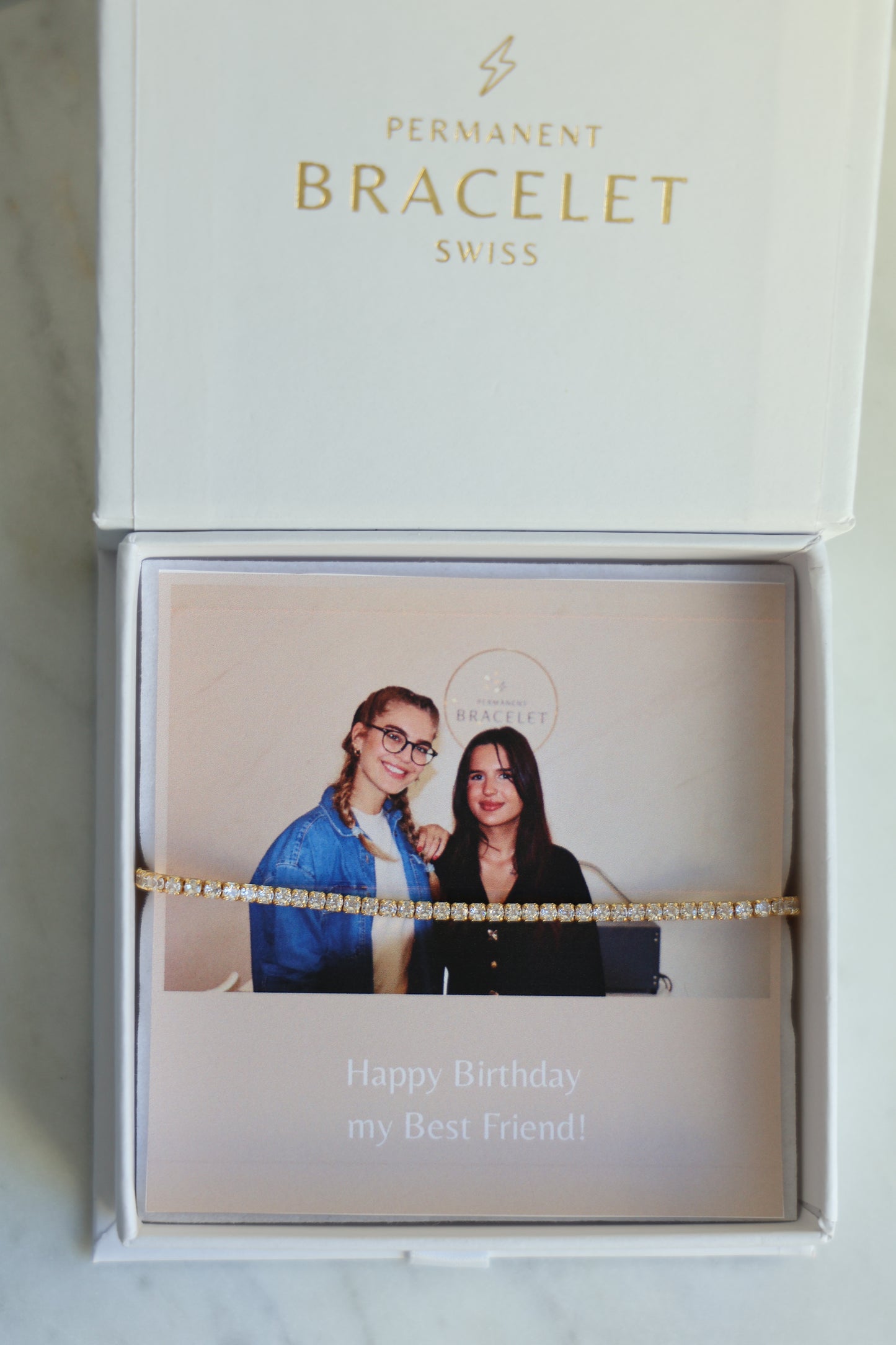 Personalisierte Tennis Armkette