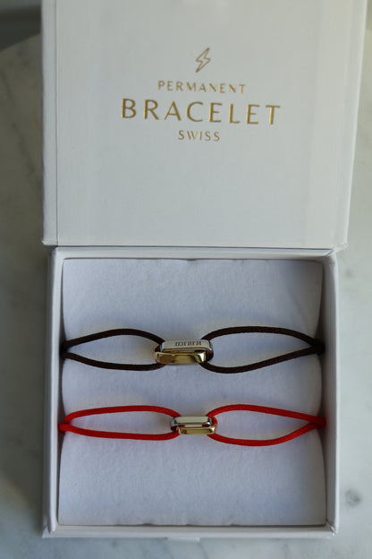 Interlocked Bracelet Set 1x mit Charm BOLD (gross) & 1x mit Charm FINE (klein)