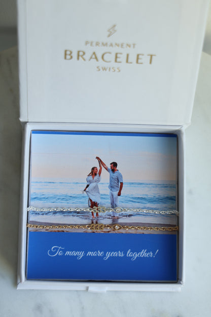 Personalisiertes Bracelet Set mit Nazar Auge und Angel Number