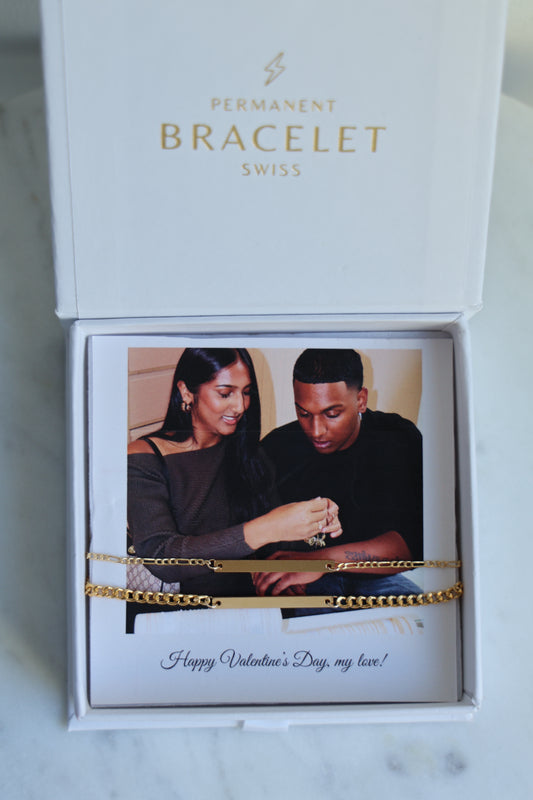 Personalisiertes Couple Bracelet Set mit Gravur