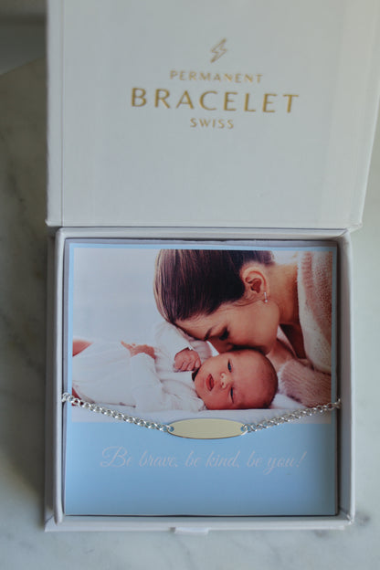 Personalisierte Kinder Armkette mit Gravur