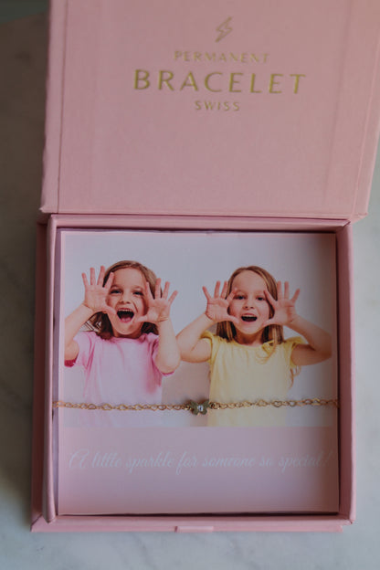 Personalisierte Kinder Armkette mit Schmetterling