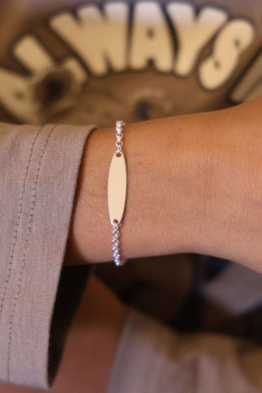 Personalisierte Kinder Armkette mit Gravur